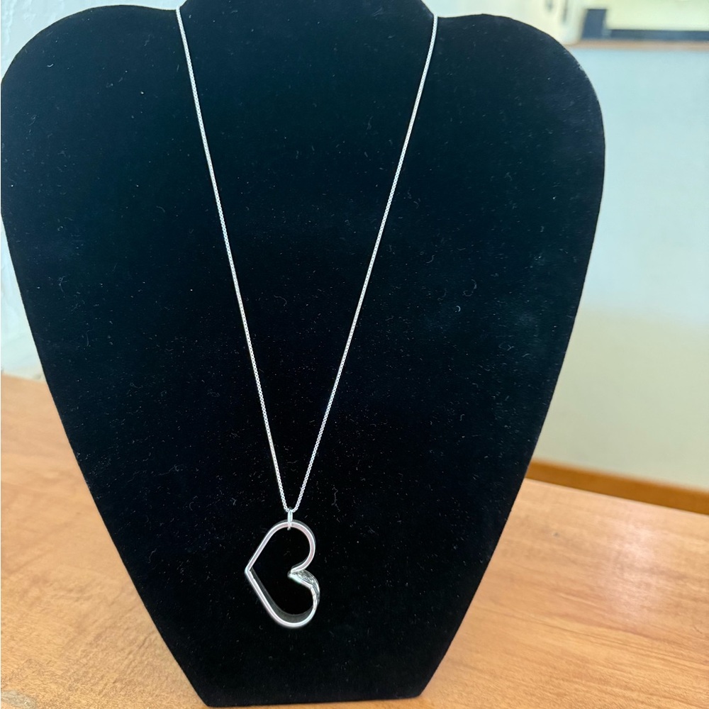 Sterling silver hand made spoon necklace